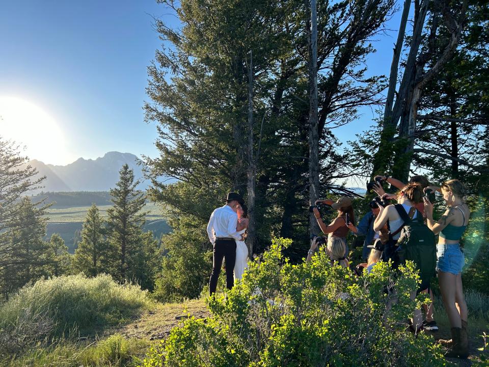 A group of creators get “content” for their social media feeds while on an influencer retreat in Teton County, Wyoming, now the wealthiest county in America.