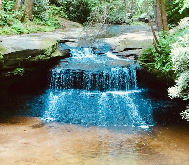 One of many waterfalls in the Red River Gorge in Kentucky.