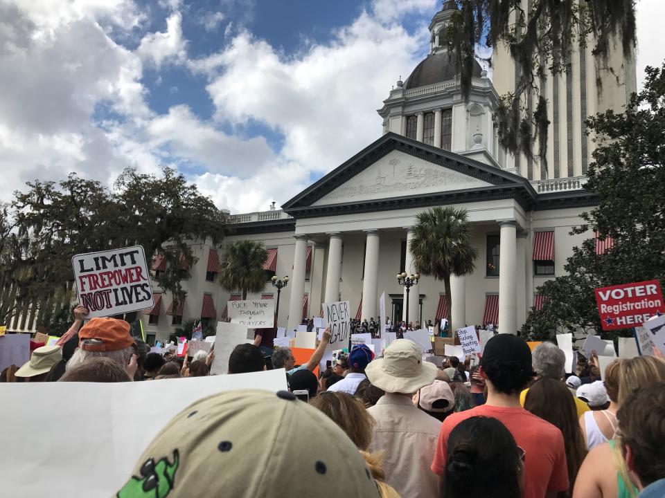 Survivors of the Stoneman Douglas school shooting were joined by thousands of other students across Florida and the nation in a massive rally for gun control at the Florida State Capitol.