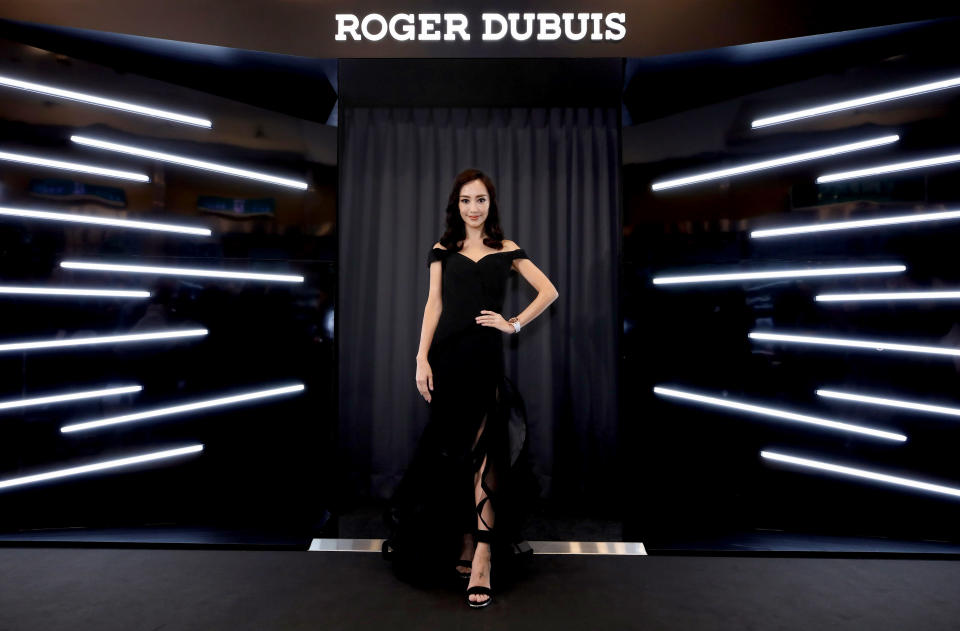 關穎出席開幕記者會。（圖／Roger Dubuis羅杰杜彼提供）