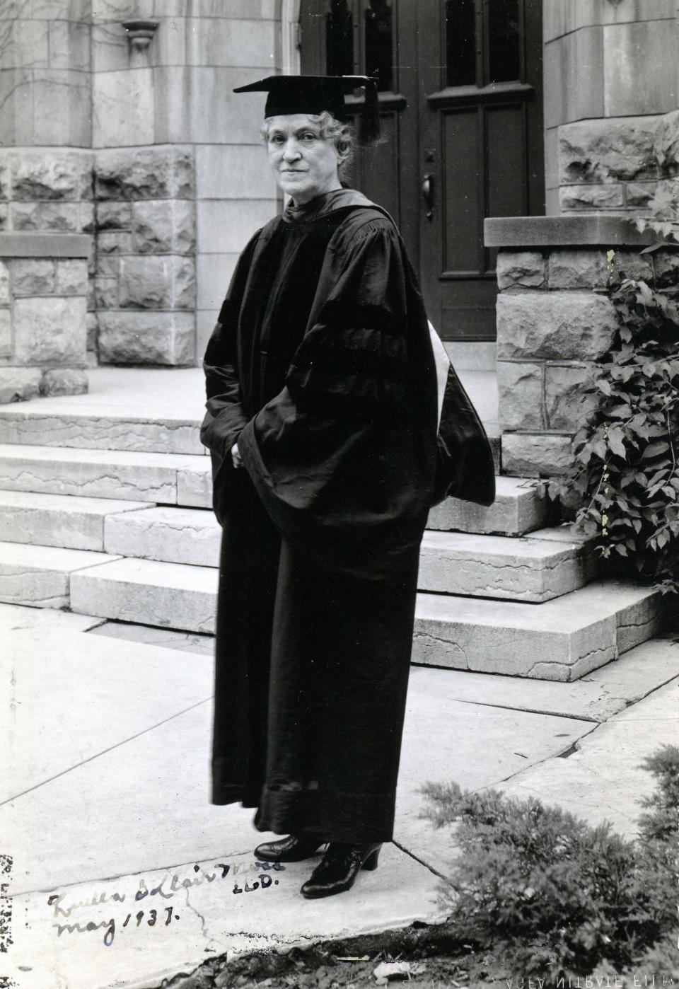 Luella St. Clair Moss was the first woman president of Christian Female College, now Columbia College.