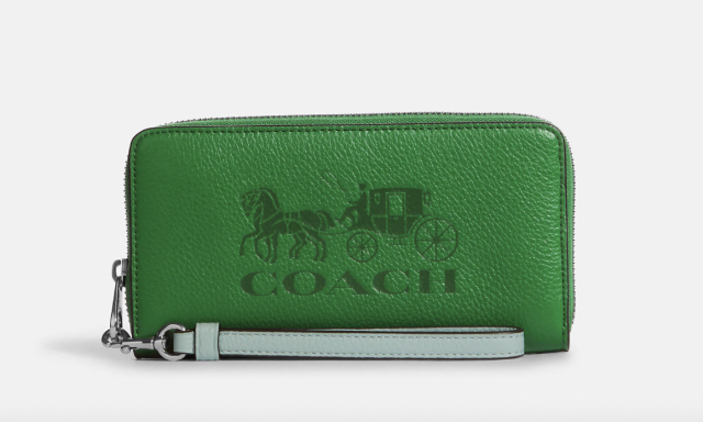 COACH® Outlet  Long Zip Around Wallet In Colorblock With Horse