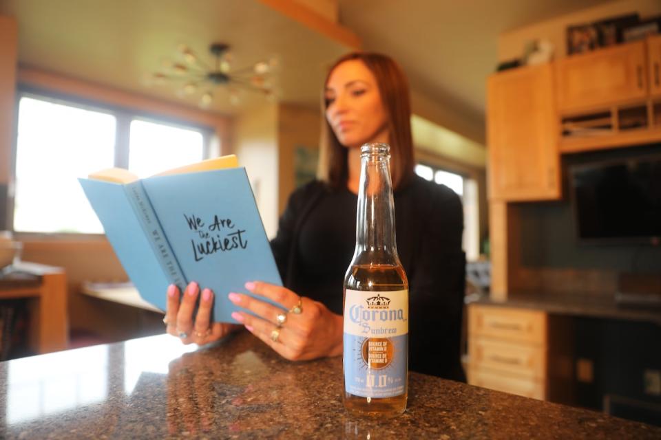 Brit Chevrier says she stopped drinking in 2021 after noticing it had become problematic during the pandemic. Today she enjoys reading books about sobriety and drinking non-alcoholic beverages. 