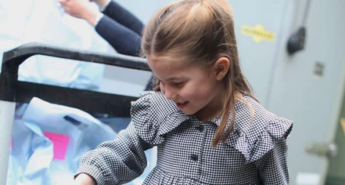 Princess Charlotte stepped out in Zara to deliver food to isolated neighbours (Getty Images)