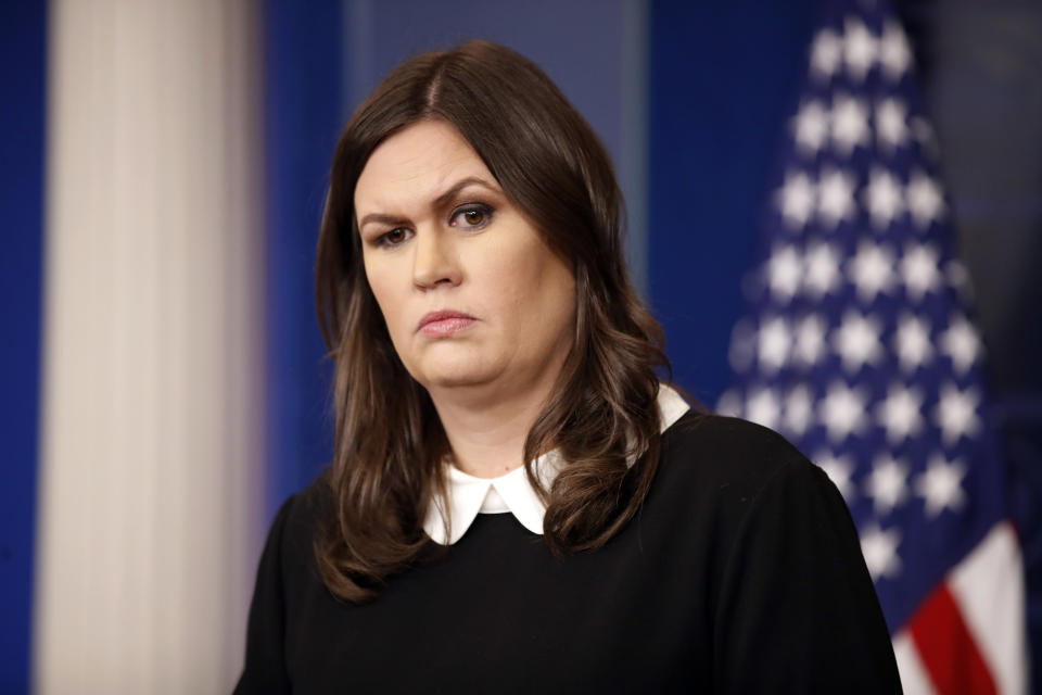 White House press secretary Sarah Sanders (Photo: Alex Brandon/AP)