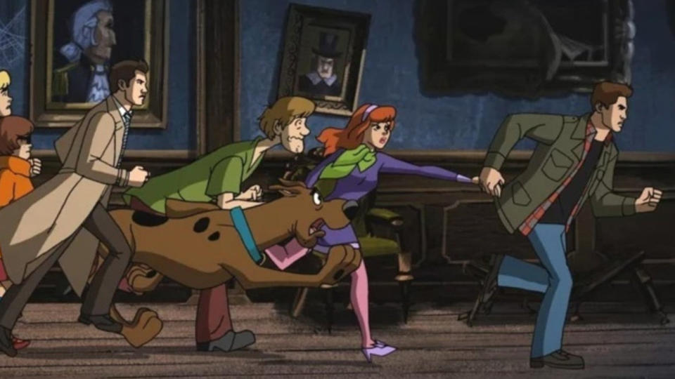 The Winchesters from 'Supernatural' enter the world of 'Scooby-Doo' in 'Scoobynatural'. (Credit: The CW)