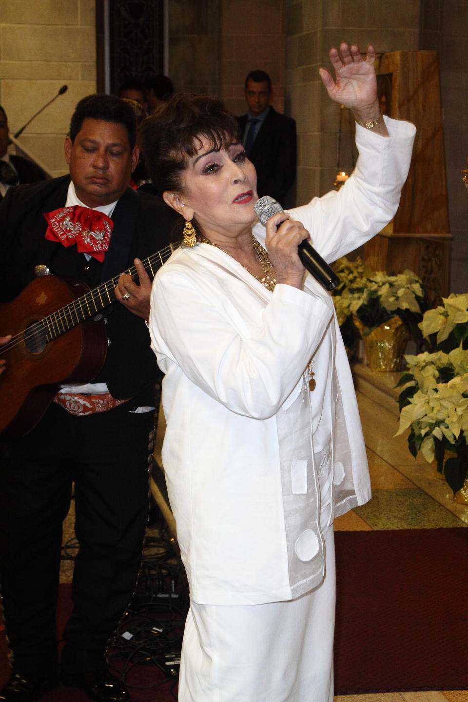 MIAMI - DECEMBER 11: Irma Dorantes performs at the Miami le canta a la Virgen de Guadalupe event on December 11, 2009 in Miami, Florida. (Photo by John Parra/Getty Images)