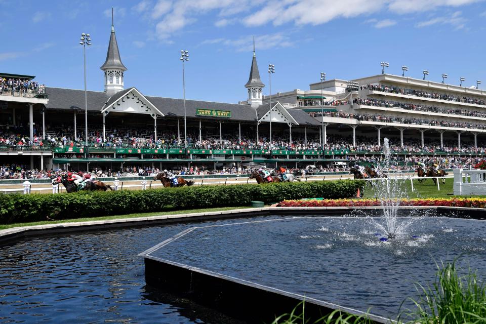 General view during the 2017 Kentucky Derby at Churchill Downs.