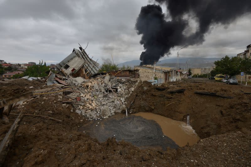 Military conflict over the breakaway region of Nagorno-Karabakh