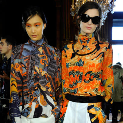 Dries Van Noten: Backstage: A/W12: Oriental Influence: Fashion Trend