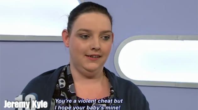 Geoff's girlfriend appears on The Jeremy Kyle Show. Photo: ITV