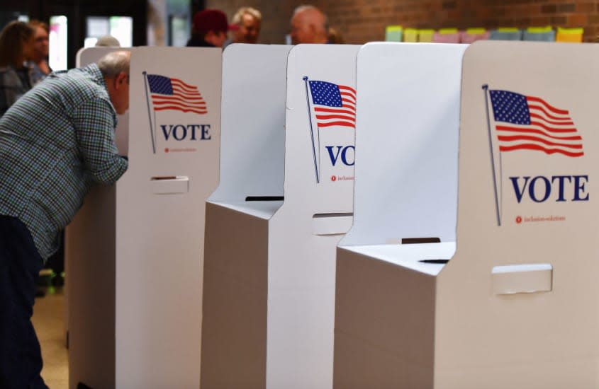 Voter in Pennsylvania