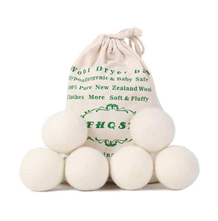 Wool Dryer Balls Organic XL 6-Pack. (Photo: Amazon)