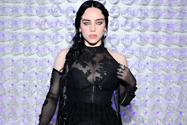 <p>Cindy Ord/MG23/Getty Images for The Met Museum/Vogue</p> Billie Eilish in May 2023