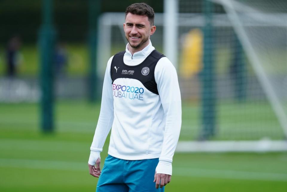 Aymeric Laporte is a doubt for Sunday (Martin Rickett/PA) (PA Wire)