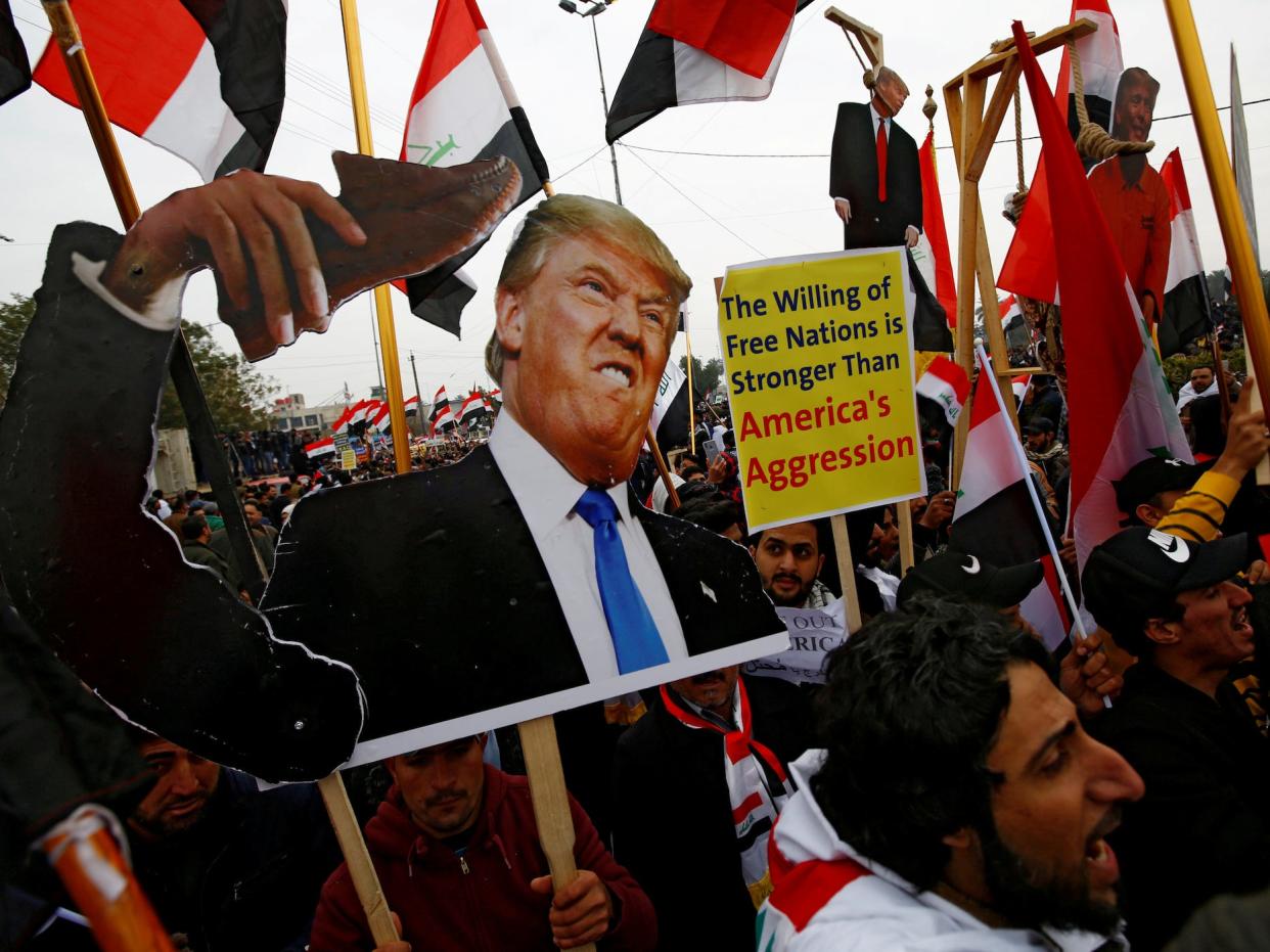 Iraq Trump protest