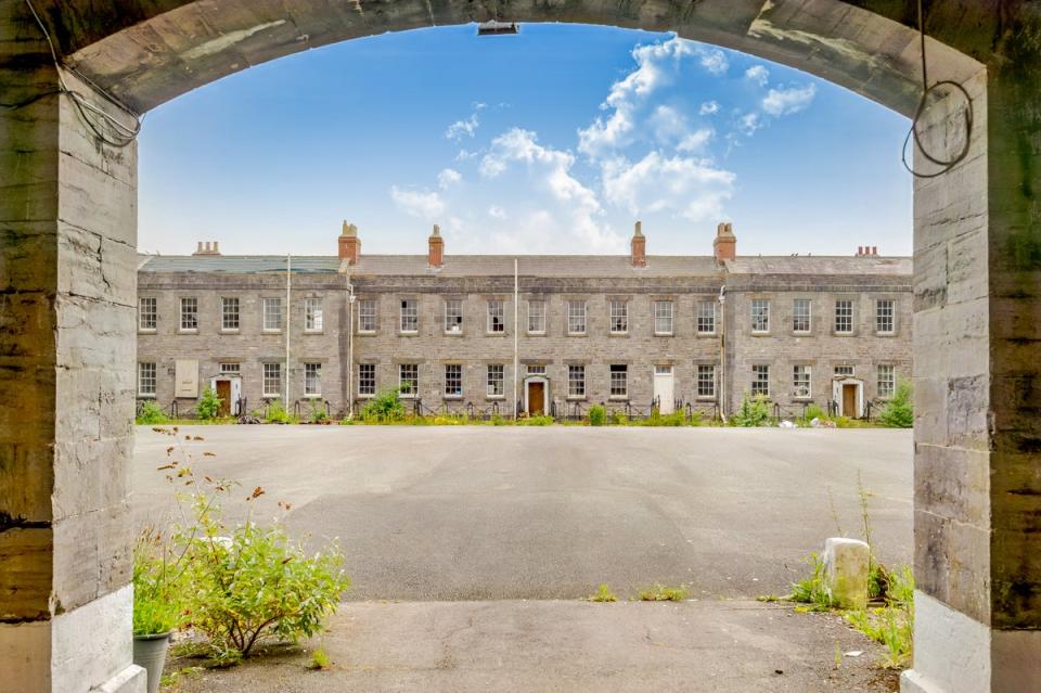 The square at Defensible Barracks in Pembroke, on the market for £500,000 (Strutt & Parker)