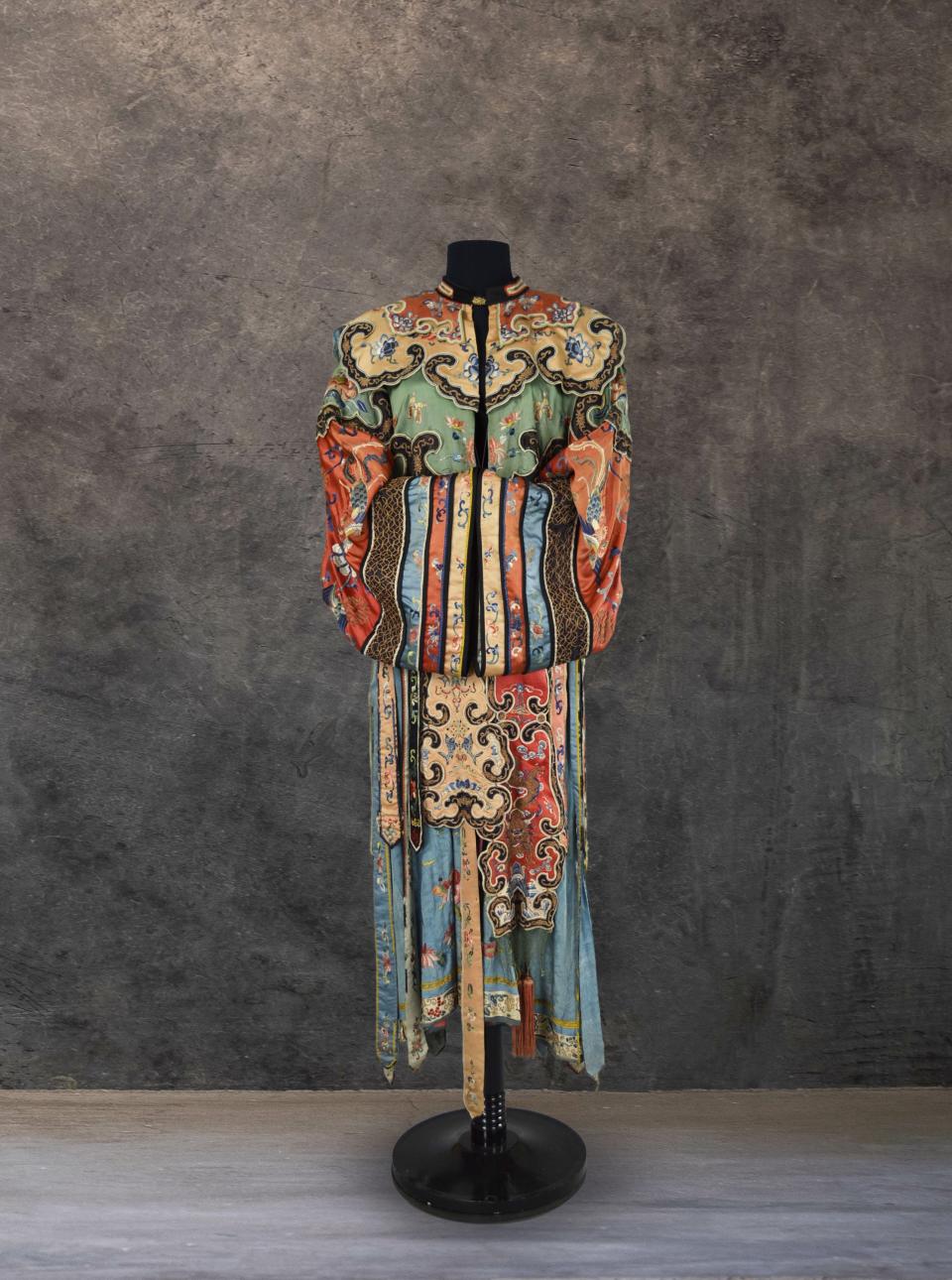 Pieces for “The Silk Road” exhibit at OSU-Marion are on loan from The Ohio State University’s Historic Costumes and Textiles Collection, the Orton Geological Museum, and the Department of History.
