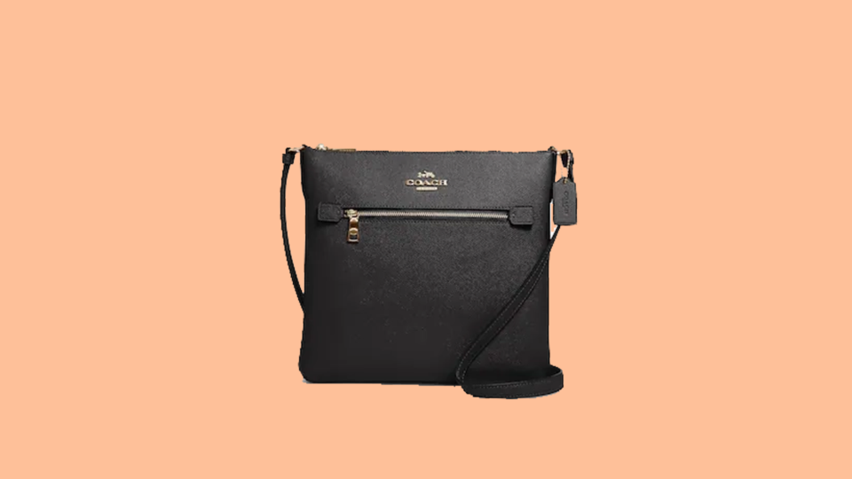 Keep your valuables secure in the Coach Rowan File crossbody bag.