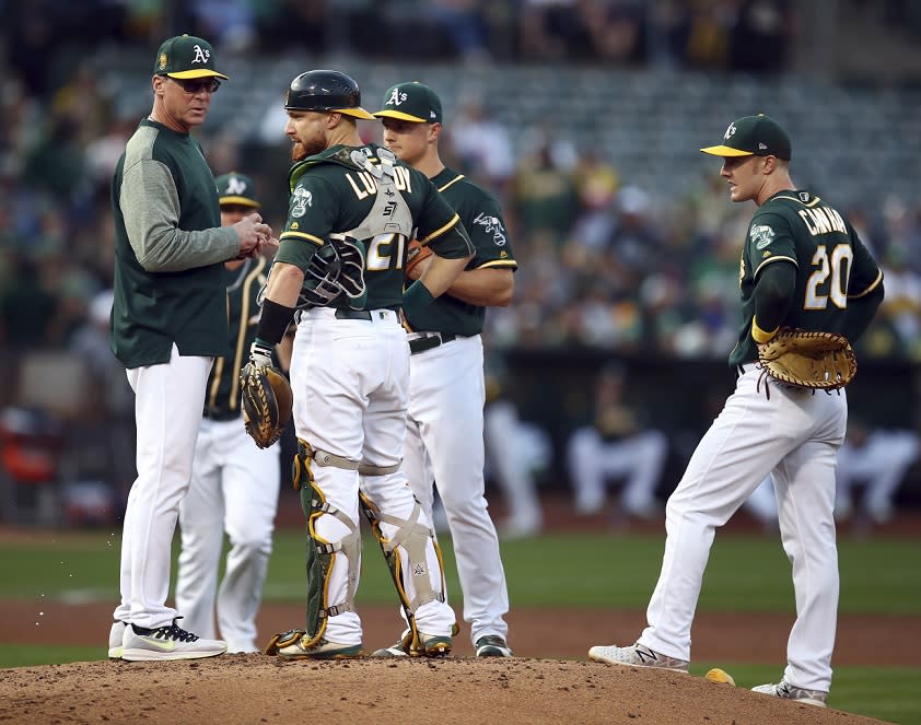 A new pitching strategy has left the A’s confused and frustrated, according to reports. (AP)