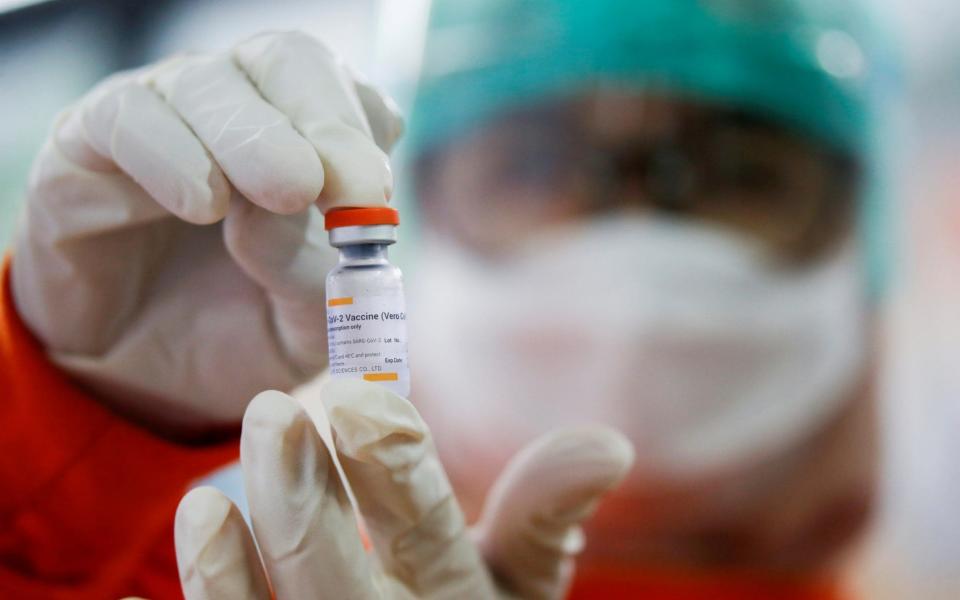 Indonesia has begun a mass vaccination programme using the Chinese Sinovac vaccine - Willy Kurniawan/Reuters