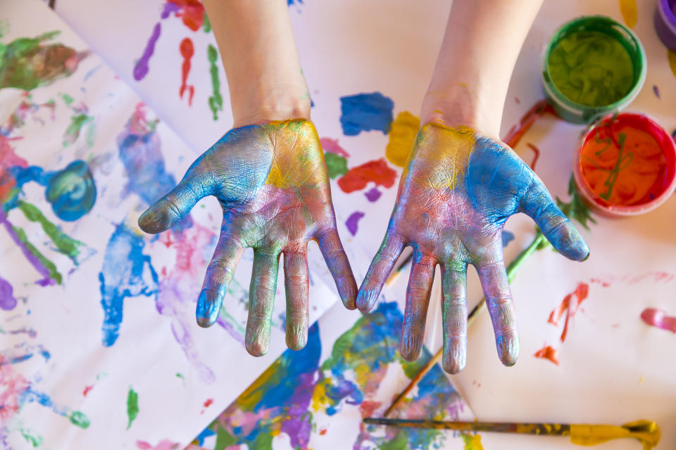 Art and crafts kits help spark creativity. (Photo: Getty Creative)