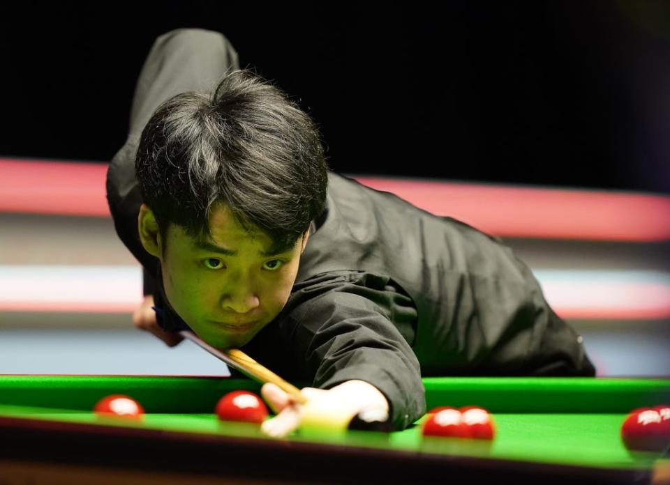 Amateur Si Jiahui held his nerve to sink former champion Shaun Murphy (Mike Egerton/PA) (PA Wire)