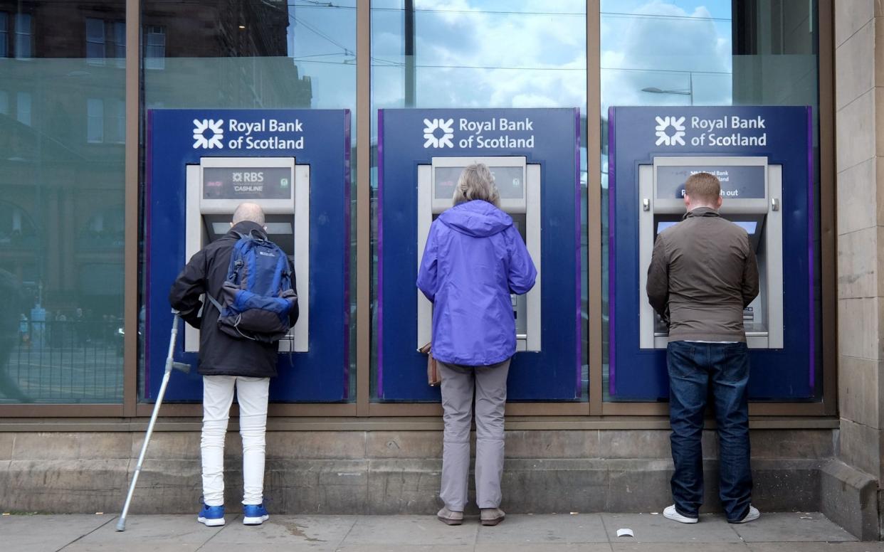 The volume of cash withdrawals from ATMs declined year-on-year across the UK in early 2019, according to a Link report published today. - PA