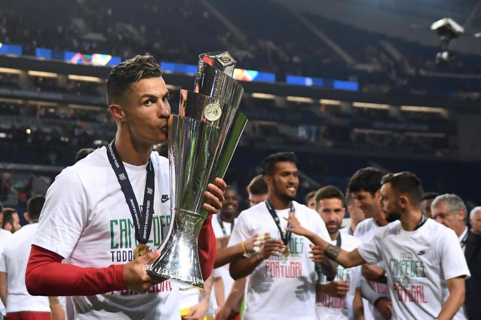 Cristiano Ronaldo's Portugal are the current holders of the Nations League trophy (AFP via Getty Images)