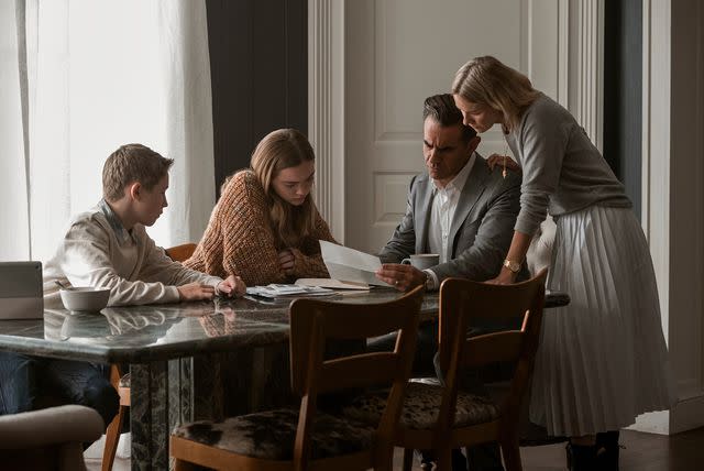 Eric Liebowitz/Netflix From left: Luke David Blumm, Isabel Marie Gravitt, Bobby Cannavale and Naomi Watts on 'The Watcher'