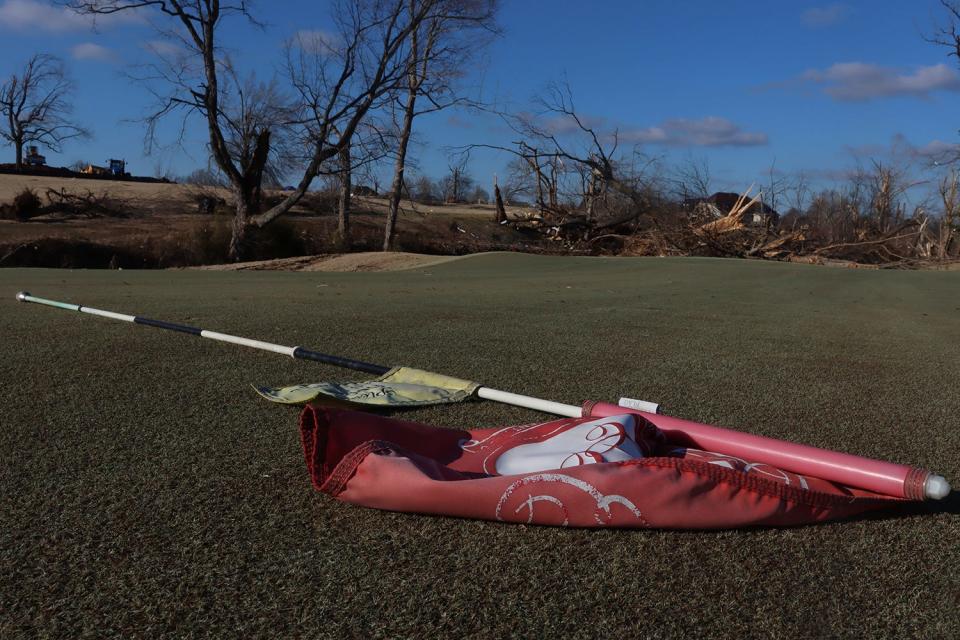 A portion of the Princeton Golf Club was turned into a landfill, after officials needed a place to bury debris from about 100 homes impacted by a December 2021 tornado.