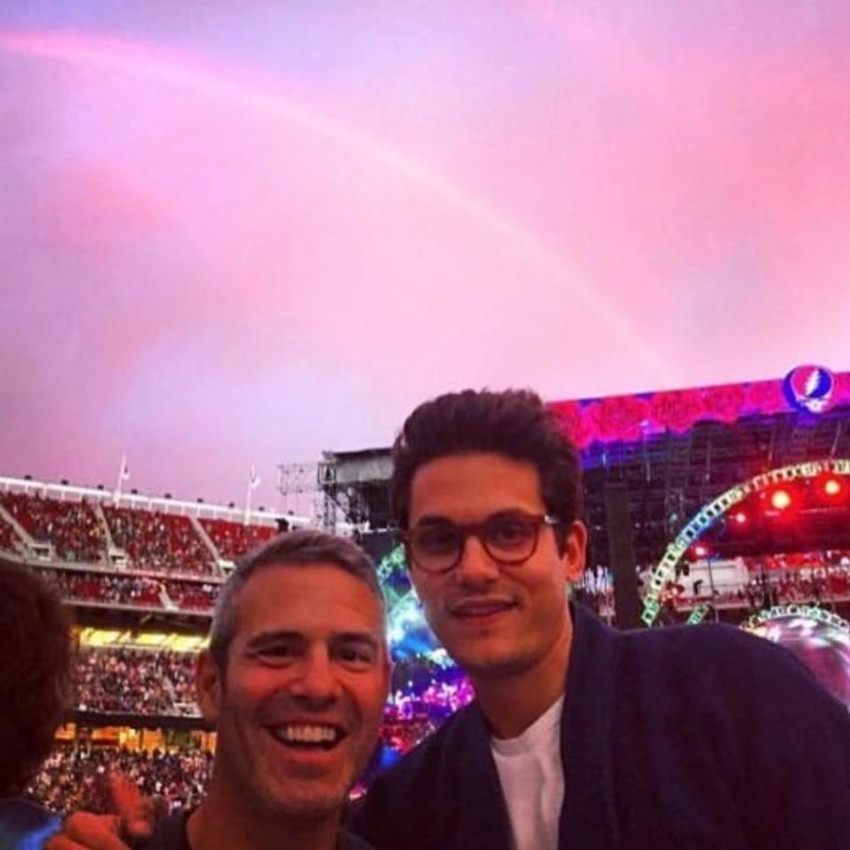 Cohen and Mayer in an Instagram photo posted by Cohen on April 19, 2019, with the caption “This was my Coachella!” Instagram/Andy Cohen