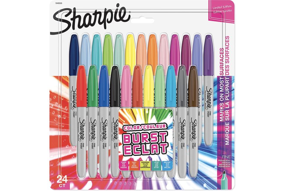 Marker Stifte mit feiner Spitze | gemischte Color Burst Farben | 24 Stück
