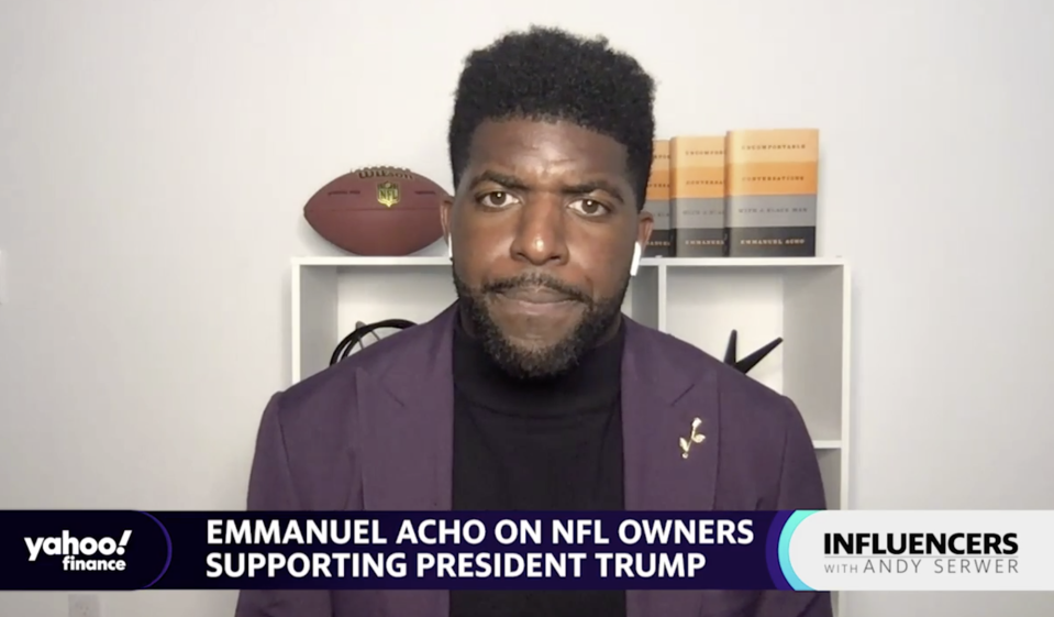 Emmanuel Acho, a Fox Sports host and former NFL linebacker, joins "Influencers with Andy Serwer."