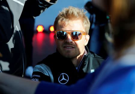 Formula One - Russian Grand Prix - Sochi, Russia - 28/4/16 - Mercedes F1 driver Nico Rosberg of Germany attends an autograph session. REUTERS/Maxim Shemetov