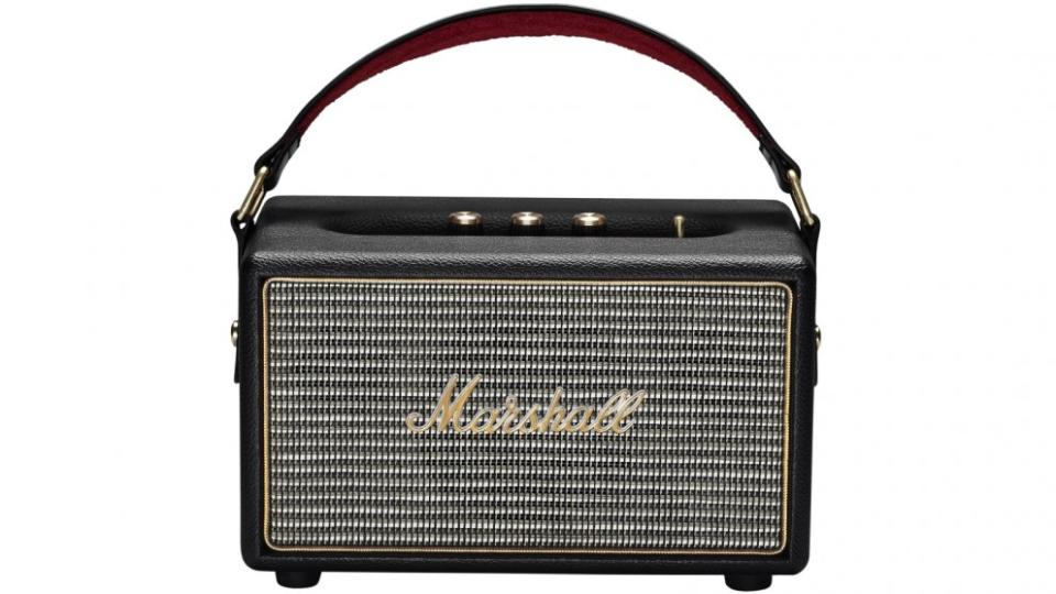 <p><strong>The Marshall Kilburn Portable Speaker</strong>, creates the ulimate music experience. Featuring all the analogue knobs and sockets, your best mate will be able to create the perfect sound. The speaker’s vintage design will make your dad think he is young again. – Features bluetooth connectivity and aux cord function. Price: $467 </p>