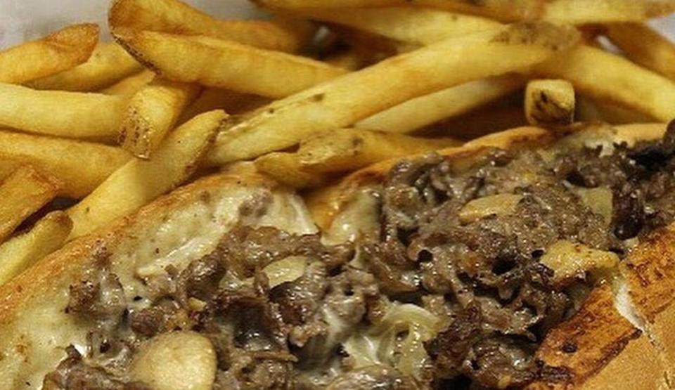 The Philly cheese steak is one of the many non-pizza options on the Dough Boys menu.