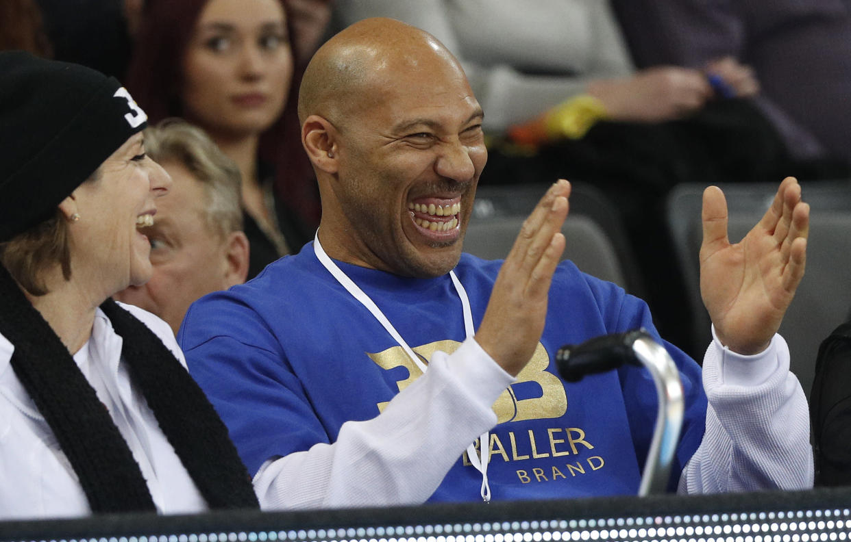 LaVar Ball thinks his son LiAngelo is better than Zion Williamson in pretty much every way imaginable. (AP Photo/Liusjenas Kulbis)