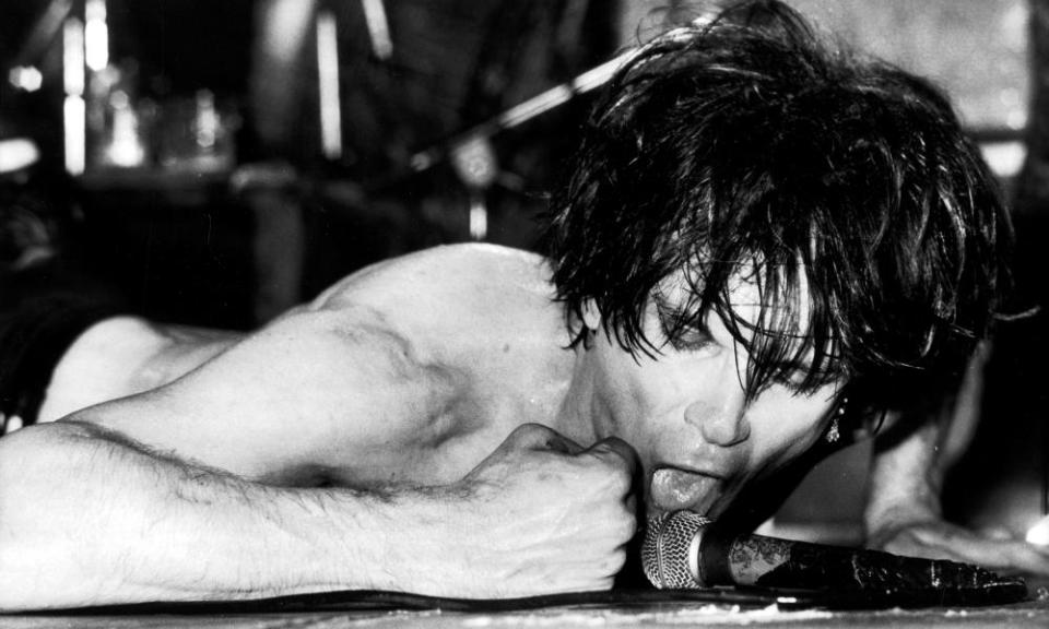 Rockin’ bones … Lux Interior of the Cramps.