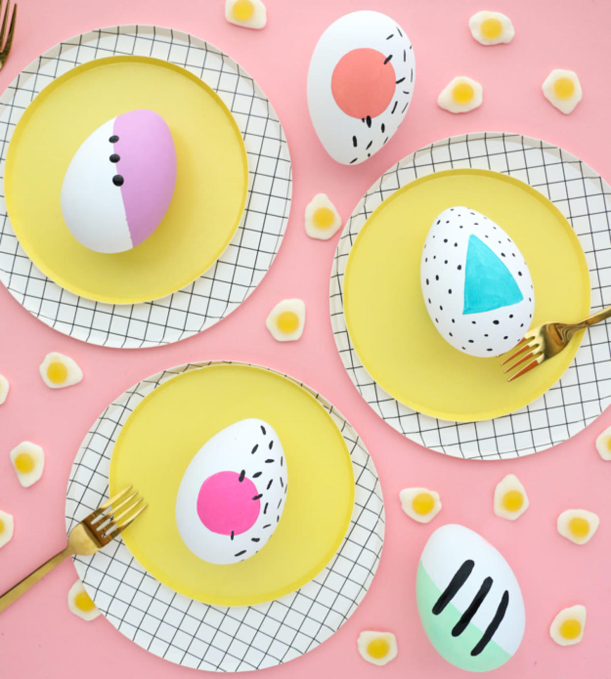 80s inspired Easter eggs  (A Kailo Chic Life )