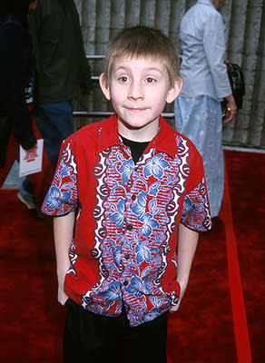 Erik Per Sullivan at the Hollywood premiere of Columbia's Joe Dirt