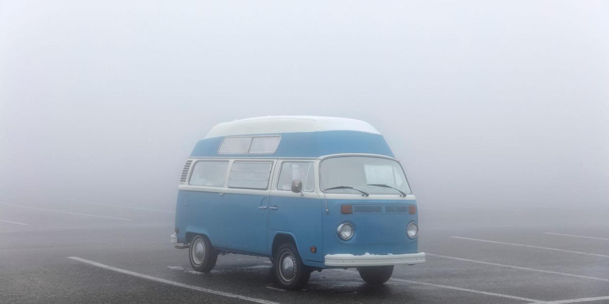 Van life parking lot