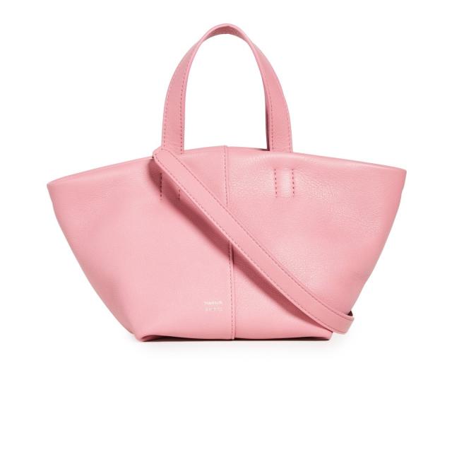 Mansur Gavriel Burgundy Leather Tulipano Tote Mansur Gavriel