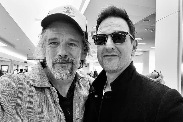 <p>Josh Charles/Instagram</p> Josh Charles and Ethan Hawke pose for a selfie