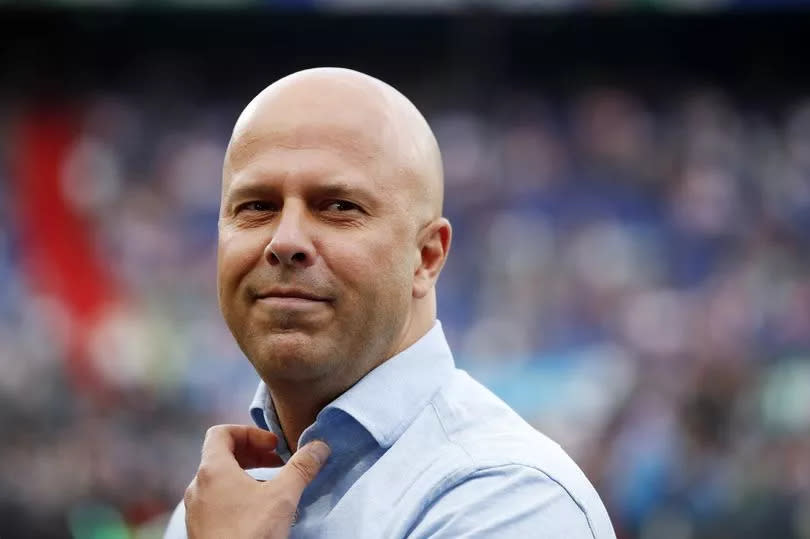 Arne Slot during the Dutch Eredivisie match between Feyenoord and Excelsior Rotterdam