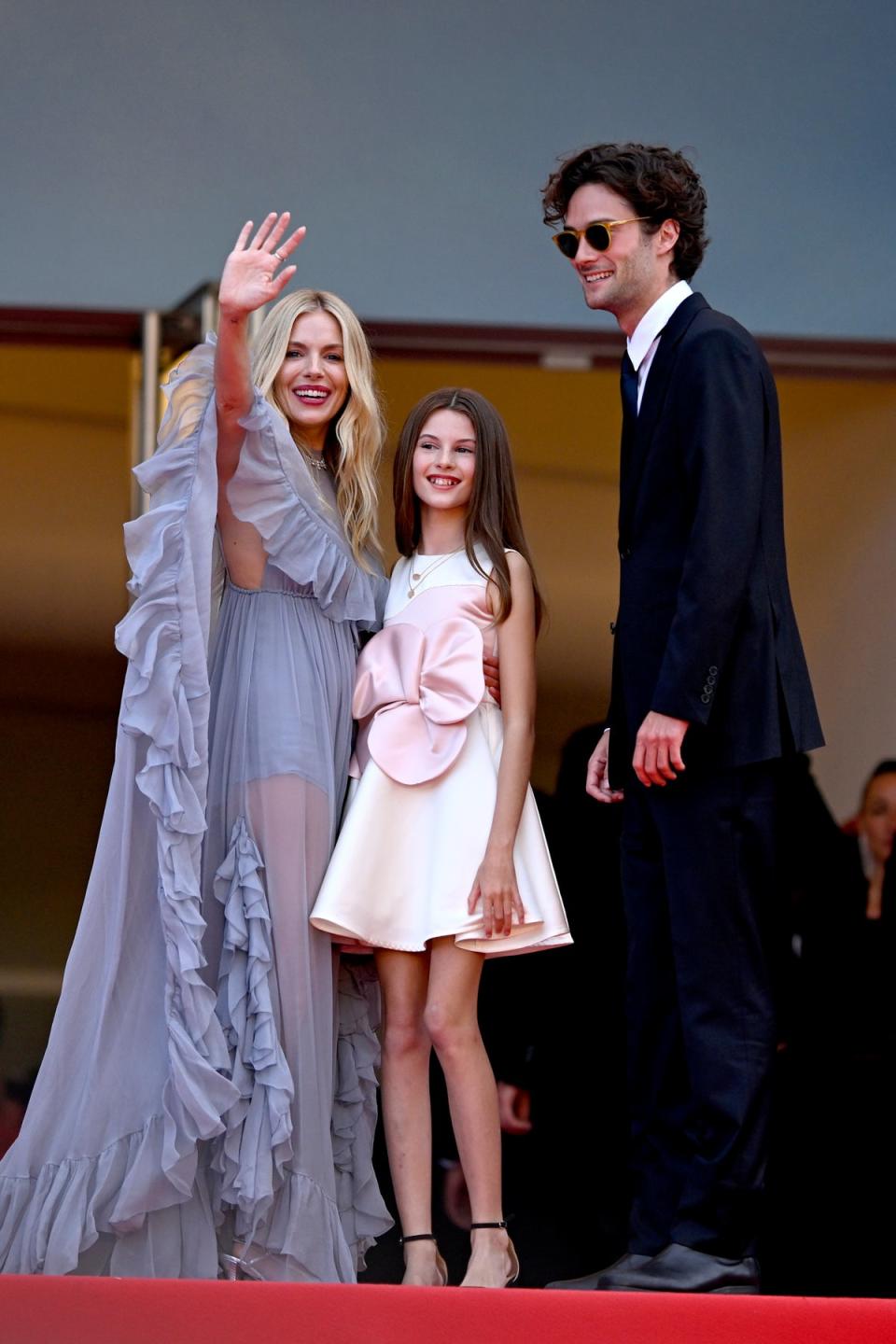 Sienna Miller, Marlowe Sturridge and Oli Green (Getty Images)