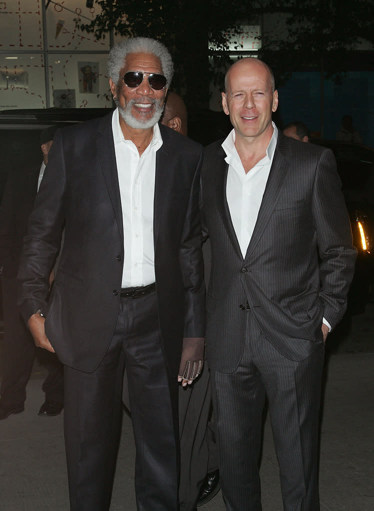 Red NYC Screening 2010 Morgan Freeman Bruce Willis