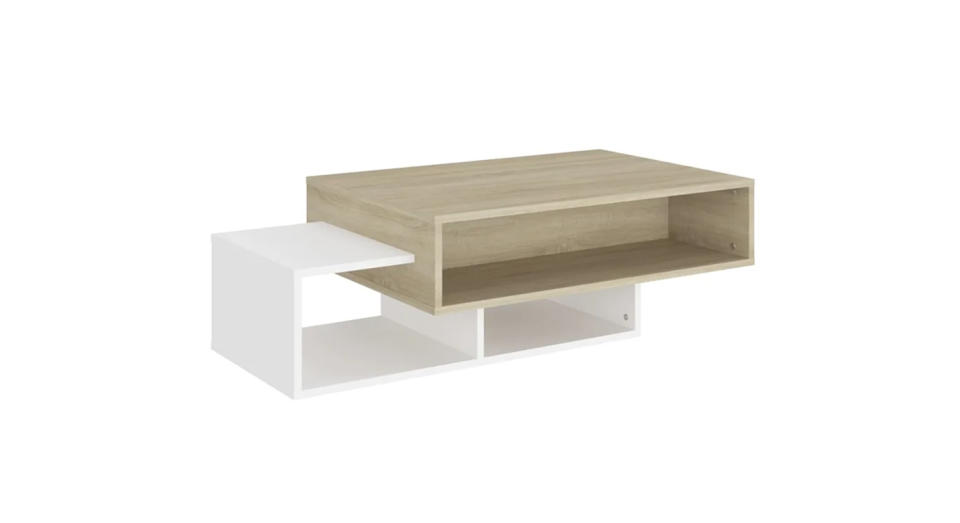 This floating contrasted coffee table comes in 11 different colours.