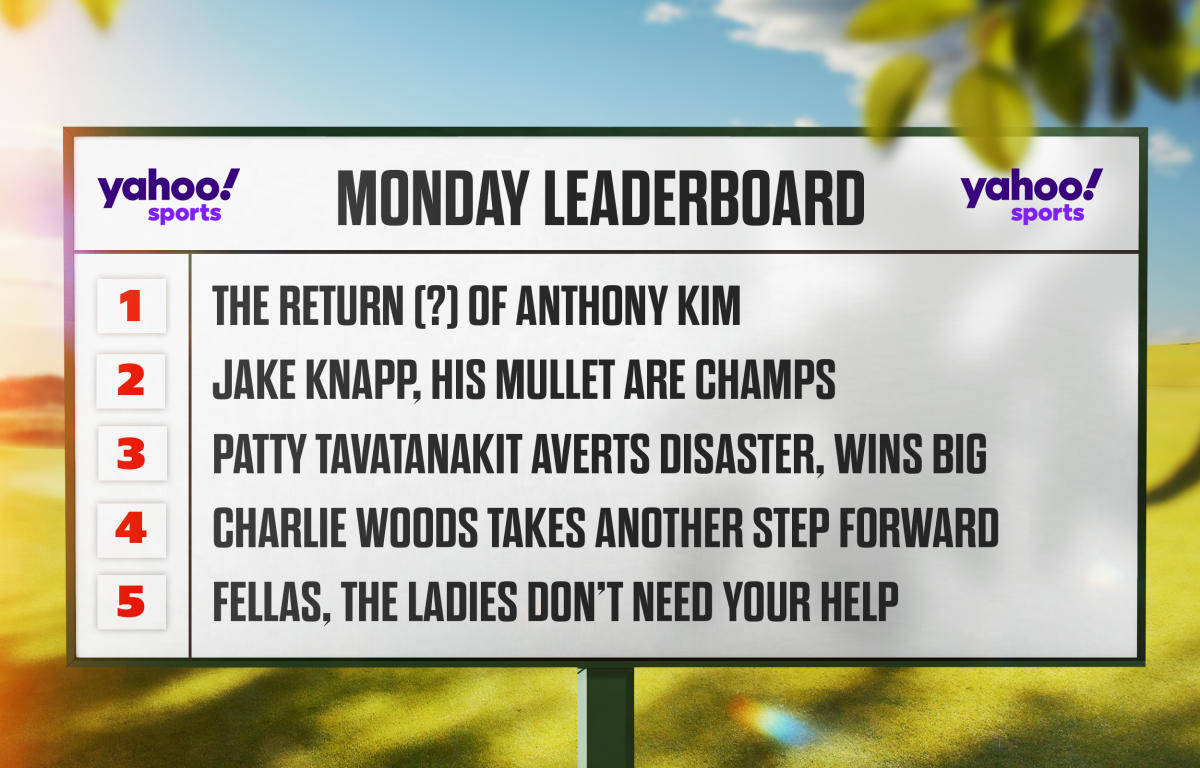 Monday Leaderboard: Anthony Kim's return, Charlie Woods' hurdle