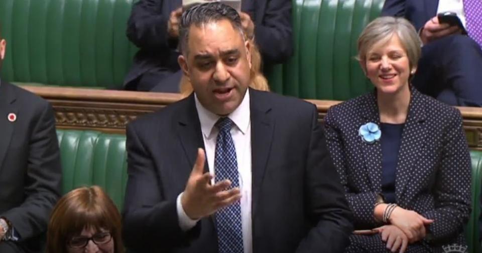 Bradford Telegraph and Argus: Imran Hussain, pictured during another Parliamentary session